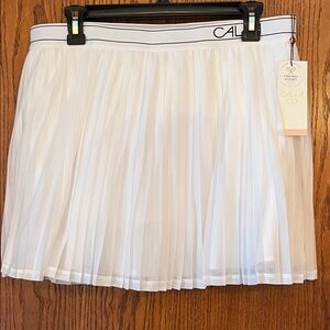 CALIA by Carrie Underwood Pleated mesh Skort, NWT, sz L, perfect for the court!